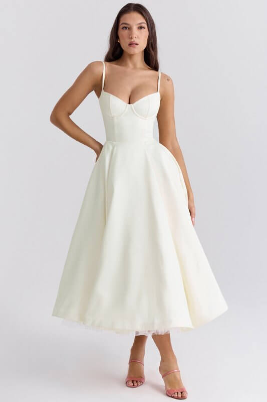 French Mesh Large Swing Double-layer Sling Dress $59.00 Dana Fashion Color: Beige White Size: L Women's clothing Product information: Pattern: solid color/printing Color: black, light blue, pink, cream white, dark blue, yellow, red Size: S,M,L,XL,XXL Styl