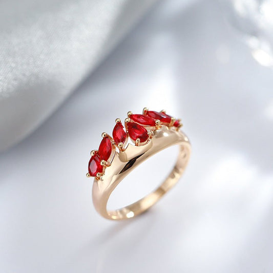 French Retro Red Zircon Ring $18.42 Dana Fashion Color: Red Size: No 10 Women's Accessories Product information: Type: Ring, ring Treatment Process: Electroplating Color: Z0945 Applicable people: women Size: no.7, no.8, no.9, no.10 Style: Unisex Material: