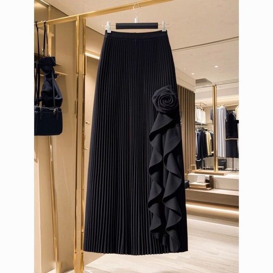 French Rose Irregular A- Line Skirt For Women $31.74 Dana Fashion Color: Black Size: Free Size Women's clothing Product information: Pattern: geometric pattern Fabric name: Spandex Skirt-type: A- line skirt Color: gray 85257, black 85257, apricot 85257 El
