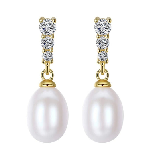 French Style All-match Fashion Earrings $14.99 Dana Fashion Color: Pink Women's Accessories Product information: Treatment Process: Electroplating Color: oval pearl zircon earrings-white, oval pearl zircon earrings-pink Applicable population: Female Mater