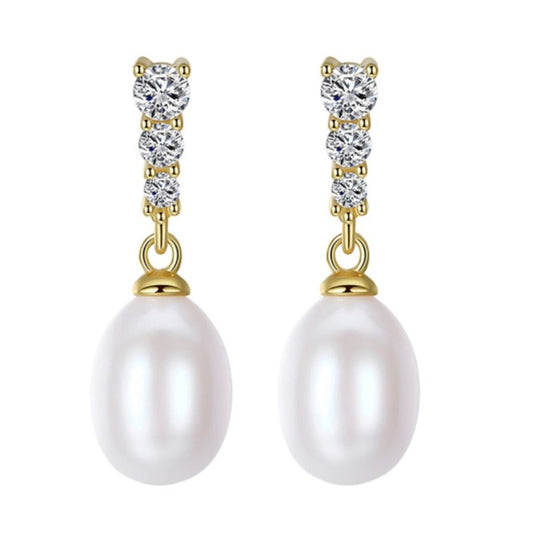 French Style All-match Fashion Earrings $14.99 Dana Fashion Color: Pink Women's Accessories Product information: Treatment Process: Electroplating Color: oval pearl zircon earrings-white, oval pearl zircon earrings-pink Applicable population: Female Mater