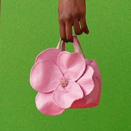 French Style Petal Flower Tote Bag One Shoulder Crossbody $78.50 Dana Fashion Color: Champagne Women's Bags Product information: Lining texture: no lining Color: pink, classic black, red, champagne gold Outer bag type: open pocket Hardness: medium Materia