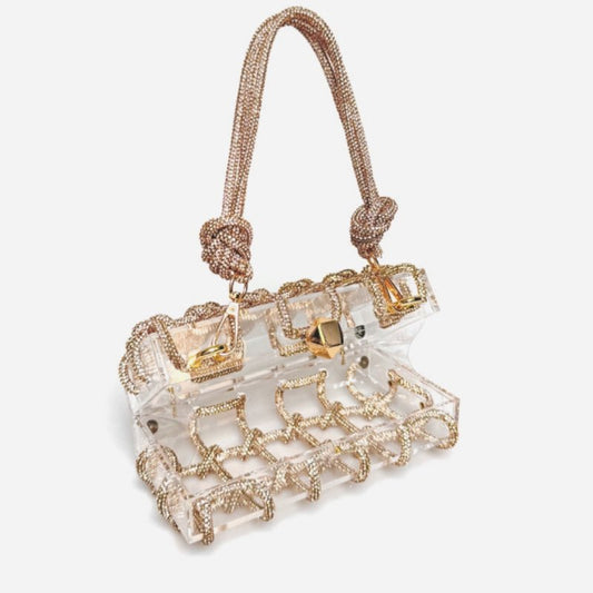 French Sweet Shiny Rhinestone Banquet Small Square Bag $75.90 Dana Fashion Color: Black Women's Bags Product information: Applicable scenario: Daily configuration Color: Champagne Gold, rainbow color, dark green, black, big red, rose red, silver, dark blu
