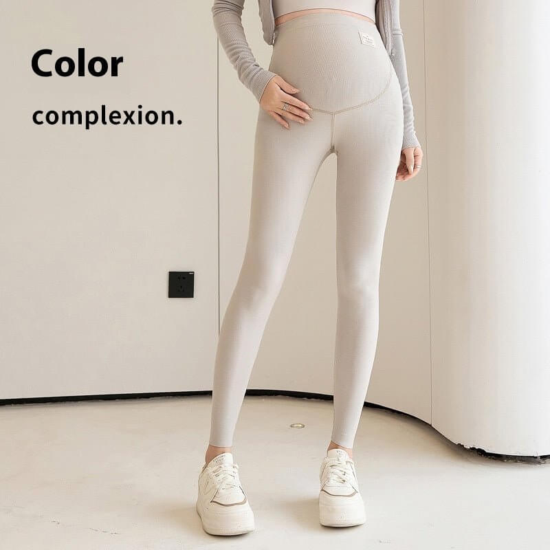 French Thread Full Waist Seamless Elastic Belly Support Pregnant $55.50 Dana Fashion Color: Skin Color Size: L Women's clothing Product information: Fabric name: Polyester Color: black, pink, dark gray, light gray, skin color Size: M,L,XL,XXL Function: ab
