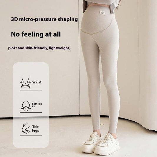 French Thread Full Waist Seamless Elastic Belly Support Pregnant $55.50 Dana Fashion Color: Black Size: L Women's clothing Product information: Fabric name: Polyester Color: black, pink, dark gray, light gray, skin color Size: M,L,XL,XXL Function: abdomin