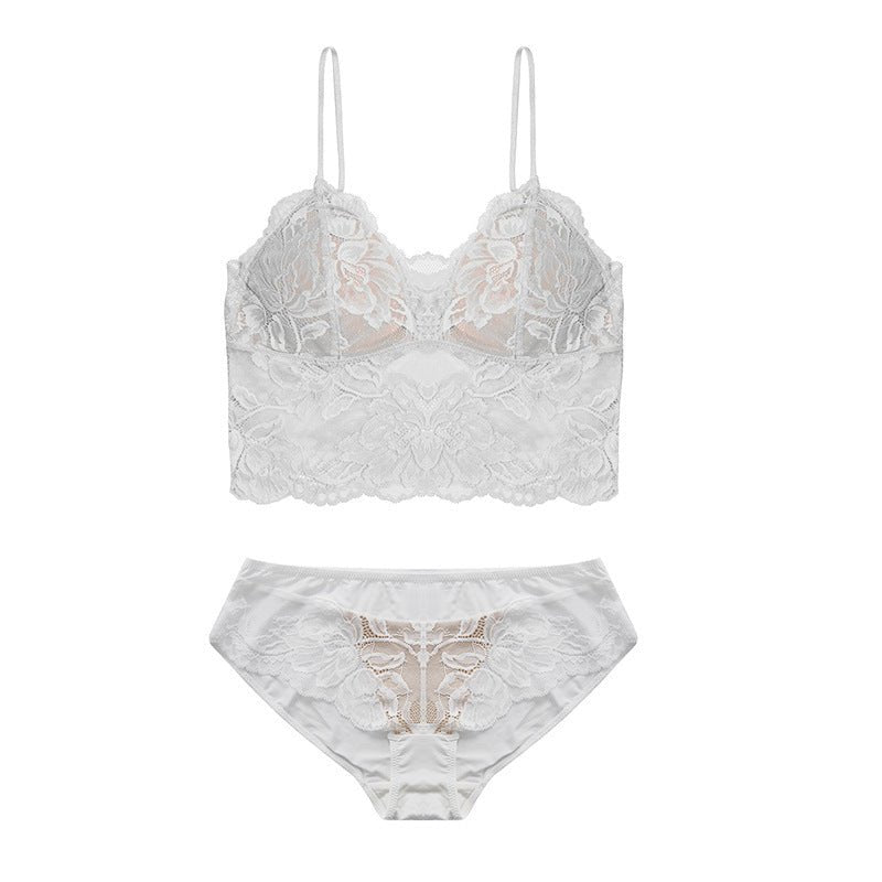 French Underwear Lace Bra Women $49.99 Dana Fashion Color: Black Single Bra Size: L Women's clothing Product information: Shoulder strap type: fixed double-shoulder strap Fabric name: lace Color: white (single bra), Black (single bra), mint green (single