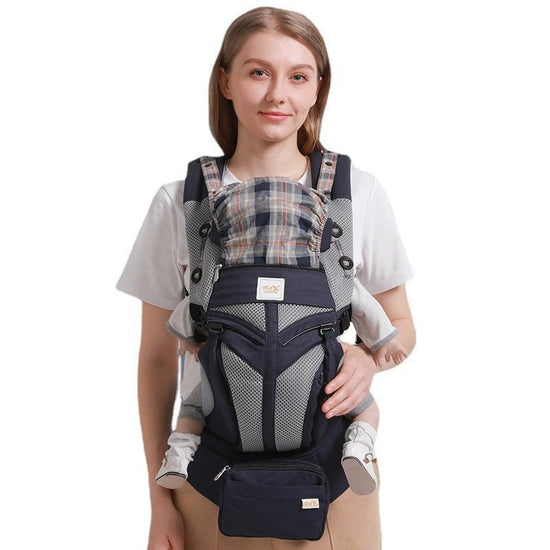 Front And Rear Dual-use Baby Carrier For Mother And Baby $141.35 Dana Fashion Color: Navy Blue Baby & Mother Product Information： Specifications: belt waist 65~138 cm Weight range: below 20kg Material Composition: Cotton Washing method: Hand wash with mil