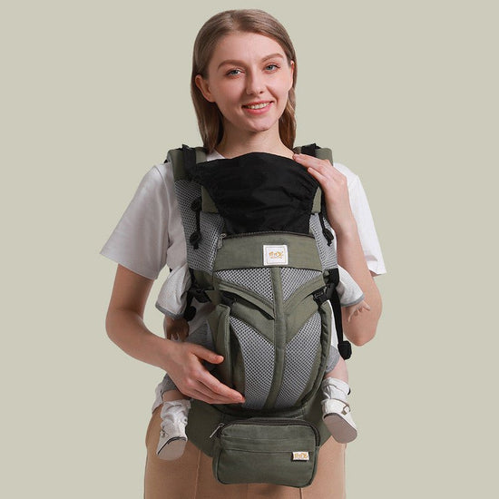 Front And Rear Dual-use Baby Carrier For Mother And Baby $141.35 Dana Fashion Color: Army Green Baby & Mother Product Information： Specifications: belt waist 65~138 cm Weight range: below 20kg Material Composition: Cotton Washing method: Hand wash with mi