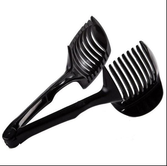 Fruit & Veggie Cutting Holder $15.00 Dana Fashion Color: Black Dana's Kitchen Feature Made from high duty plastic material Creative design / Eco-friendly / non-toxic Quick & easy to use and clean. Specification 100% brand new and high quality Size:( 18.5*