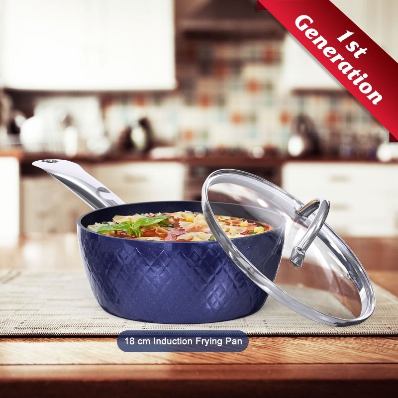 Frying Pan Sets Non Stick 3Pieces Blue 3D Diamond Cookware $169.00 Dana Fashion default: default Dana's Kitchen Overview Really Thanks for Your Great Choice of RAINBEAN Saucepan Set!!! 【Non Stick Coating & Induction Pot】Casserole Pot with sturdy aluminum