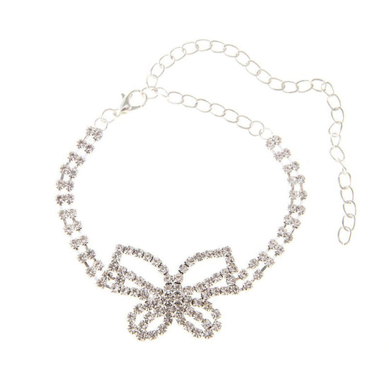 Full Diamond Butterfly Multilayer Fashion Full Diamond Rhinestone Anklet $10.00 Dana Fashion Color: Gold Women's Accessories Product information: Color: gold, silver Inlaid material: gold-plated inlaid artificial gem/semi-precious stone Style: Women's Mat