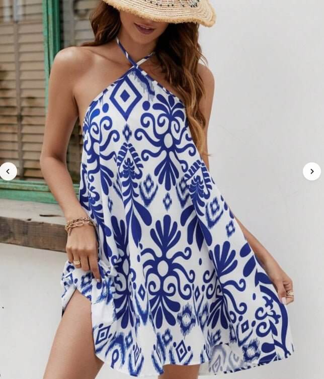 Full Printed Backless Camisole Skirt $21.97 Dana Fashion Style: 6Style Size: 2XL Women's clothing Product information: Material: polyester Size Information: Dimensions: XS,S,M,L Packing list: Dress *1