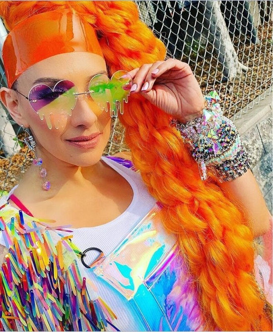 Funny Prom Glasses $19.93 Dana Fashion Color: Green Women's Accessories Glasses structure: frame Whether it is polarized: No Lens material: PC Style: Fashion Frame material: metal Anti-UV grade: UV400 Strength: strong