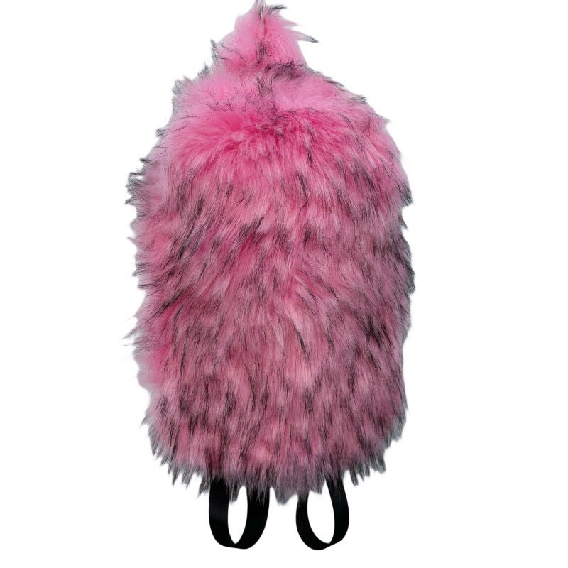 Fur Hot Girl Plush Backpack $89.00 Dana Fashion Color: Glittering Powder Women's Bags Product information: Lining texture: PU Applicable scenario: leisure travel Color: white, sapphire blue, black, red, Lake blue, gray, orange red, glittering powder, star