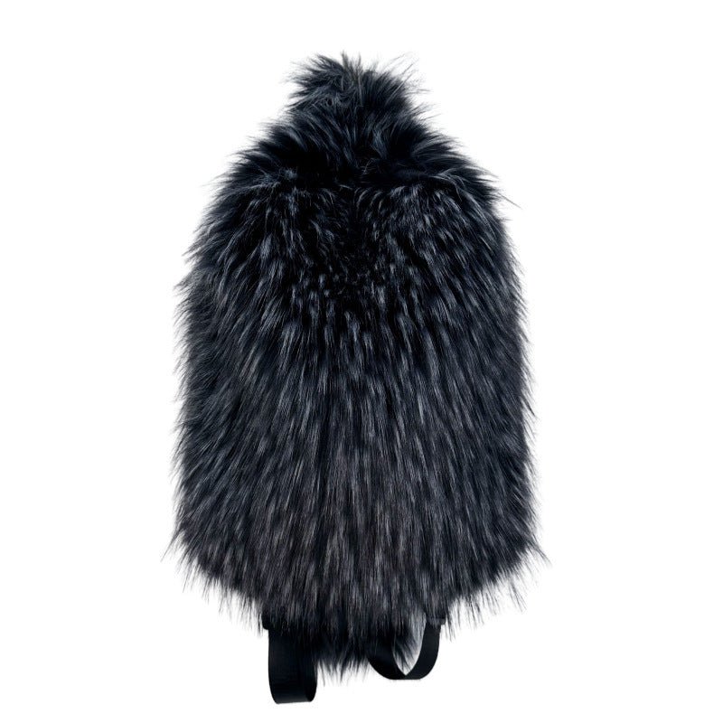 Fur Hot Girl Plush Backpack $89.00 Dana Fashion Color: Starry Sky Women's Bags Product information: Lining texture: PU Applicable scenario: leisure travel Color: white, sapphire blue, black, red, Lake blue, gray, orange red, glittering powder, starry sky,