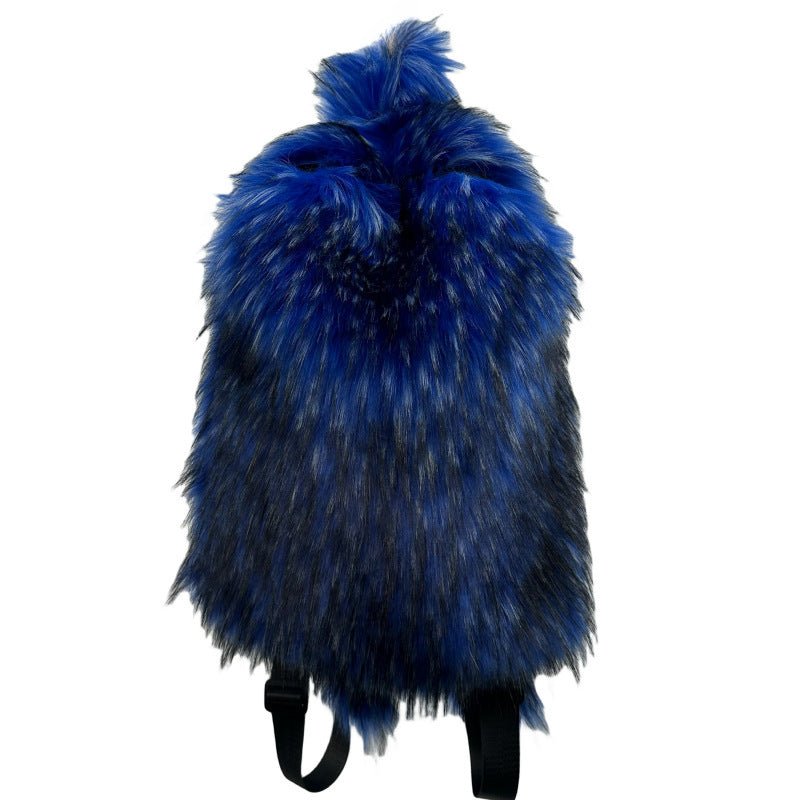 Fur Hot Girl Plush Backpack $89.00 Dana Fashion Color: Sapphire Blue Women's Bags Product information: Lining texture: PU Applicable scenario: leisure travel Color: white, sapphire blue, black, red, Lake blue, gray, orange red, glittering powder, starry s