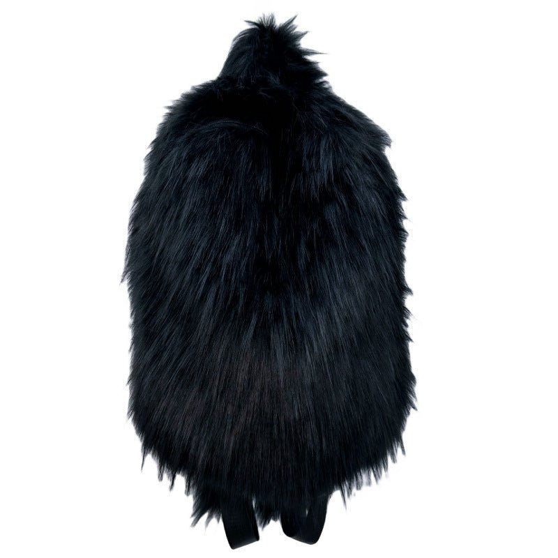 Fur Hot Girl Plush Backpack $89.00 Dana Fashion Color: Black Women's Bags Product information: Lining texture: PU Applicable scenario: leisure travel Color: white, sapphire blue, black, red, Lake blue, gray, orange red, glittering powder, starry sky, rose