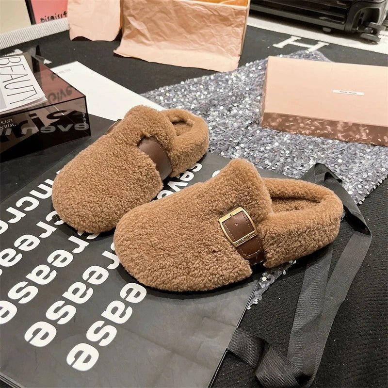 Furry Winter Flat Loafers Women Shoes Fashion Soft Sole Plus Velvet Cotton Shoes Female Soft Sole Round Toe Warm Casual Shoes 40 $35.99 Dana Fashion Color: black Shoe Size: 37 SPECIFICATIONS Whether with metal toe cap: No Flats Type: Loafers Upper Materia
