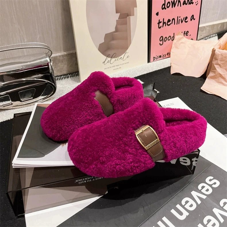 Furry Winter Flat Loafers Women Shoes Fashion Soft Sole Plus Velvet Cotton Shoes Female Soft Sole Round Toe Warm Casual Shoes 40 $35.99 Dana Fashion Color: black Shoe Size: 37 SPECIFICATIONS Whether with metal toe cap: No Flats Type: Loafers Upper Materia