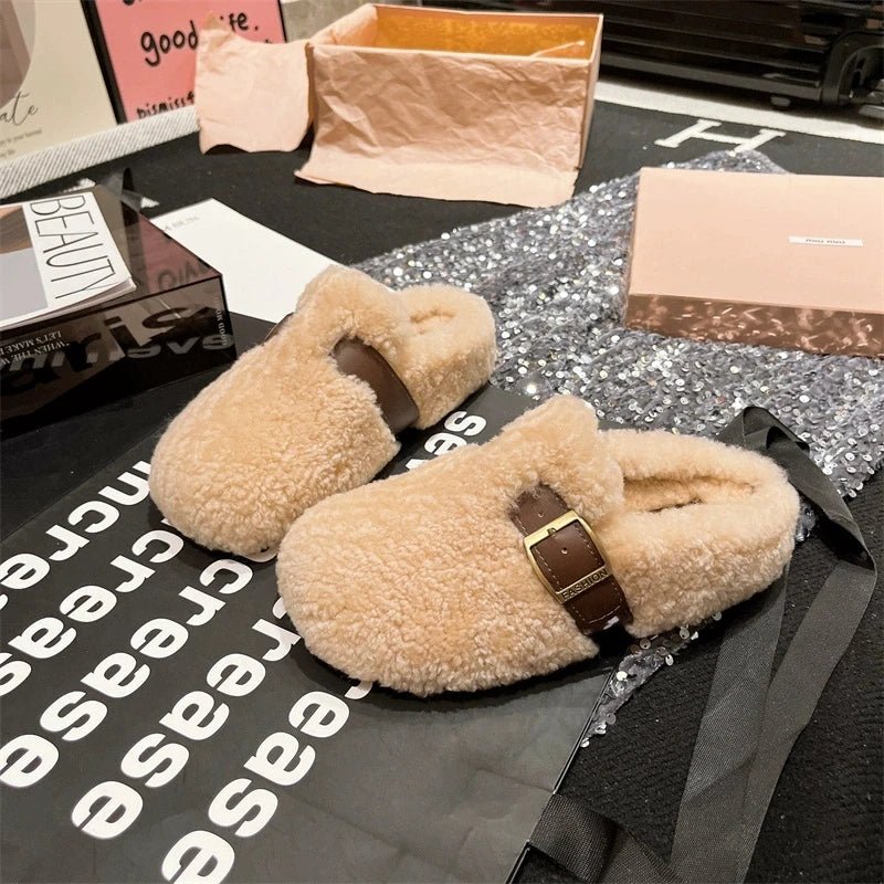 Furry Winter Flat Loafers Women Shoes Fashion Soft Sole Plus Velvet Cotton Shoes Female Soft Sole Round Toe Warm Casual Shoes 40 $35.99 Dana Fashion Color: black Shoe Size: 37 SPECIFICATIONS Whether with metal toe cap: No Flats Type: Loafers Upper Materia