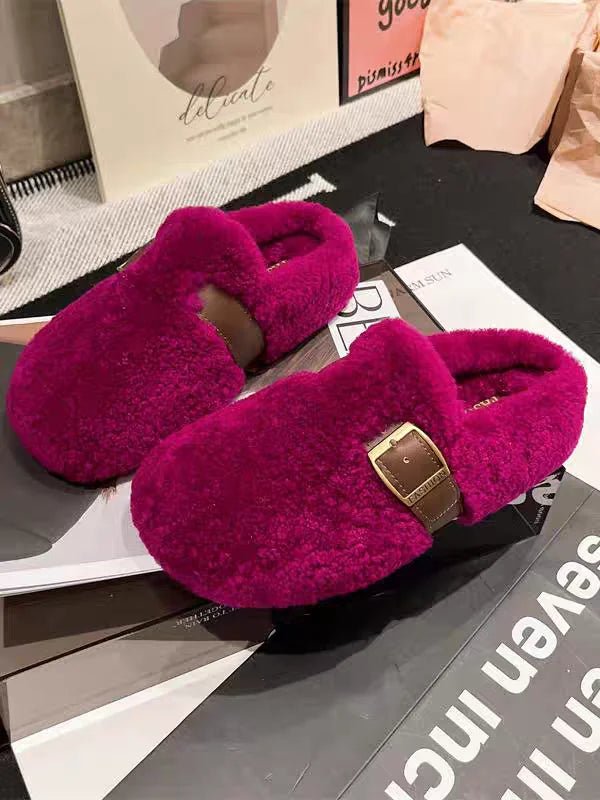 Furry Winter Flat Loafers Women Shoes Fashion Soft Sole Plus Velvet Cotton Shoes Female Soft Sole Round Toe Warm Casual Shoes 40 $35.99 Dana Fashion Color: black Shoe Size: 37 SPECIFICATIONS Whether with metal toe cap: No Flats Type: Loafers Upper Materia
