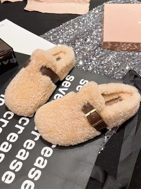 Furry Winter Flat Loafers Women Shoes Fashion Soft Sole Plus Velvet Cotton Shoes Female Soft Sole Round Toe Warm Casual Shoes 40 $35.99 Dana Fashion Color: black Shoe Size: 37 SPECIFICATIONS Whether with metal toe cap: No Flats Type: Loafers Upper Materia