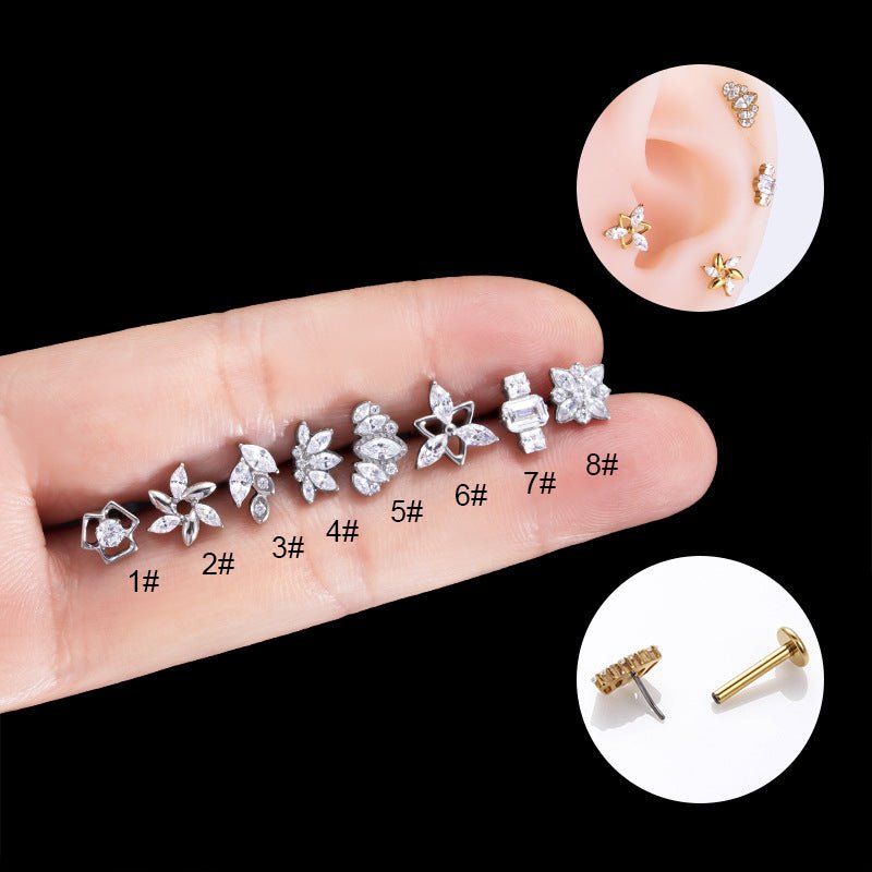 G23 Titanium Plug-in Push Pin Zircon Ear Bone Stud $19.99 Dana Fashion Color: Titanium 545 Silver Specifications: Style1 Women's Accessories Product information: Type: otica stud Process: Electroplating Color: titanium 545-Silver, titanium 545-Gold Materi