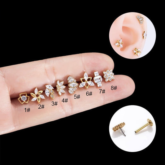 G23 Titanium Plug-in Push Pin Zircon Ear Bone Stud $19.99 Dana Fashion Color: Titanium 545 Gold Specifications: Style1 Women's Accessories Product information: Type: otica stud Process: Electroplating Color: titanium 545-Silver, titanium 545-Gold Material