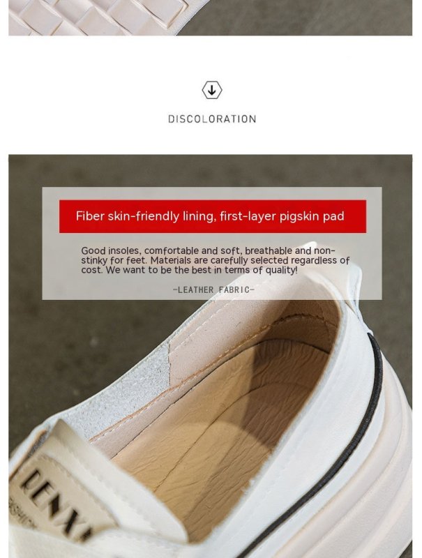 Genuine Leather Women's White Shoes Color Matching Lace-up Platform $79.22 Dana Fashion Color: Beige Color Size: 35 Women's shoes Product information: Pattern: color matching Lining material: imitation leather Applicable sports: Universal Color: Milky Whi