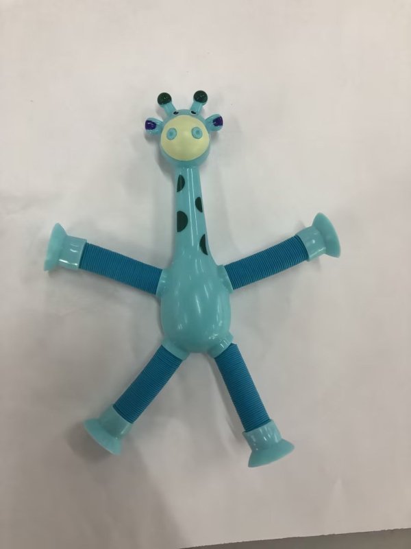 Giraffe Tubes Sensory Toys Novelty Spring Fidget Toy Stretch Tube Stress Relief Toy For Kid Birthday Gift Party Favors $7.97 Dana Fashion Color: Blue style: With lights Baby & Mother Overview: 【4-in-1 Innovative Design】 These deformable fidget toys are in