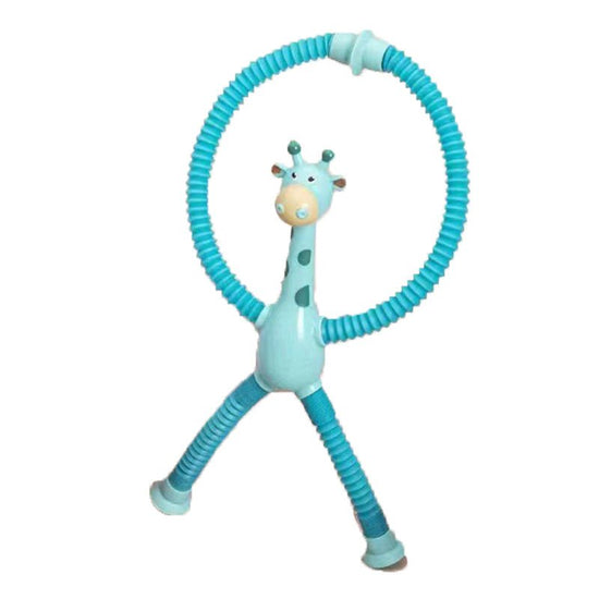 Giraffe Tubes Sensory Toys Novelty Spring Fidget Toy Stretch Tube Stress Relief Toy For Kid Birthday Gift Party Favors $7.62 Dana Fashion Color: Blue style: Without lamp Baby & Mother Overview: 【4-in-1 Innovative Design】 These deformable fidget toys are i