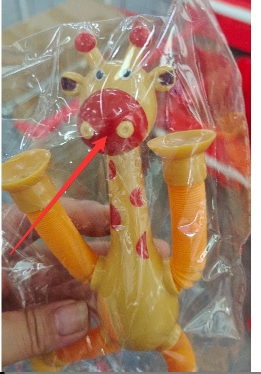 Giraffe Tubes Sensory Toys Novelty Spring Fidget Toy Stretch Tube Stress Relief Toy For Kid Birthday Gift Party Favors $9.08 Dana Fashion Color: Yellow style: With lights Baby & Mother Overview: 【4-in-1 Innovative Design】 These deformable fidget toys are