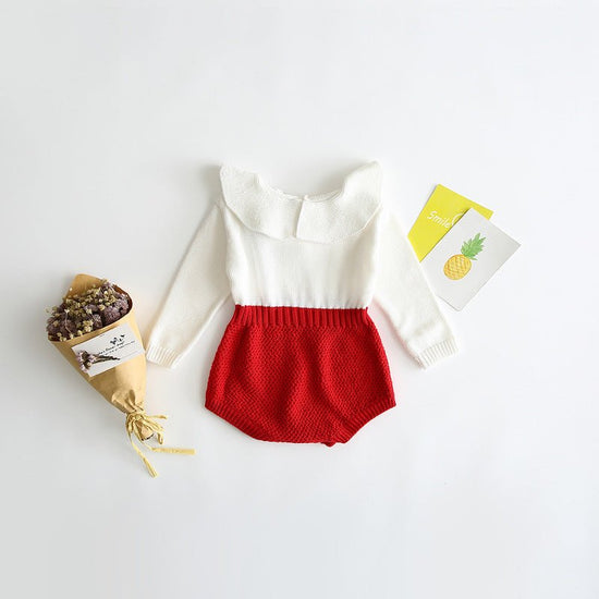 Girls' baby knitted wool jumpsuit romper $25.65 Dana Fashion Color: Blue Size: 100cm Baby Clothing Style: short climb Closure style: pullover Applicable gender: female Sleeve length: long sleeve Material name: Cotton Main fabric composition: cotton Main f