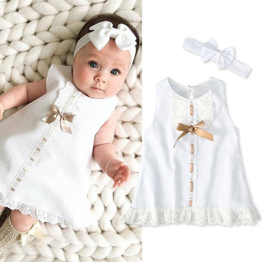 Girls baby sleeveless bow skirt $15.50 Dana Fashion Size: 100 yards Baby Clothing Dress length: above the knee, mini sleeve length Style: bell sleeve Collar: strapless sleeves Length (cm): short Style: official Style: suitable Wearing, in line with your n