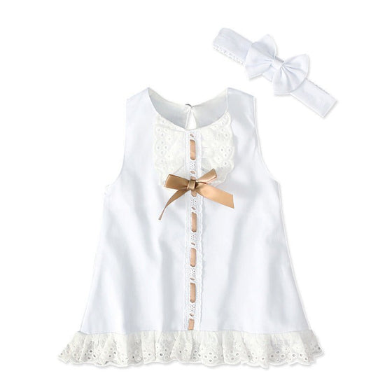 Girls baby sleeveless bow skirt $15.50 Dana Fashion Size: 100 yards Baby Clothing Dress length: above the knee, mini sleeve length Style: bell sleeve Collar: strapless sleeves Length (cm): short Style: official Style: suitable Wearing, in line with your n