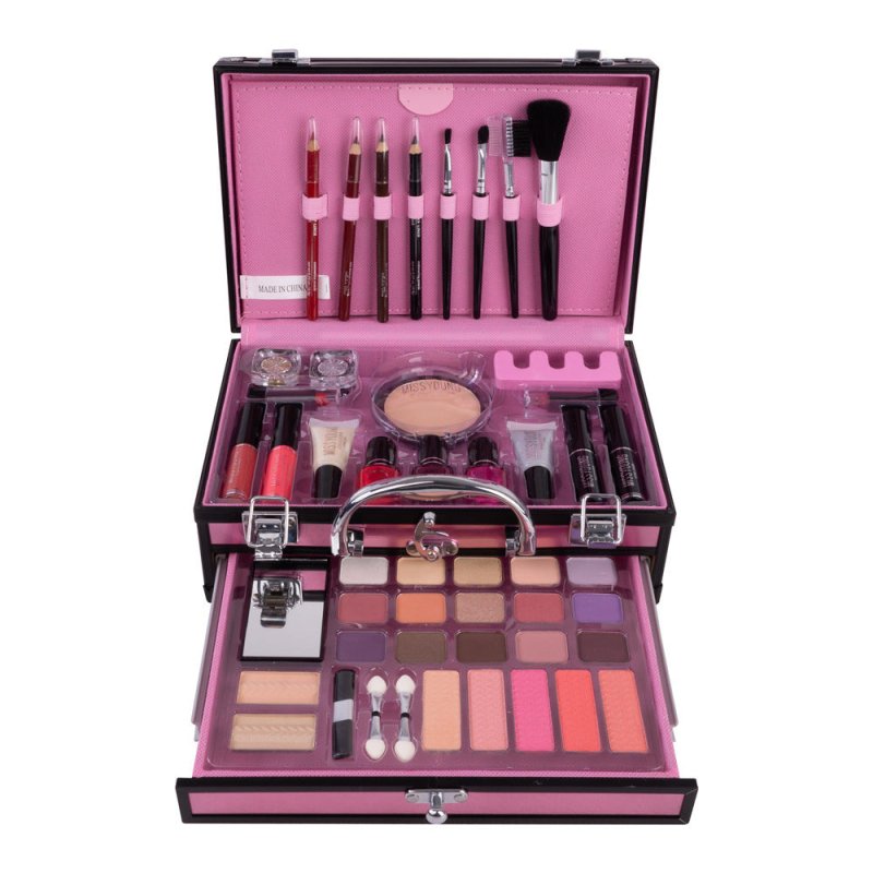Girls Facial Cosmetics Sets Makeup Sets Nail Art Tools $189.99 Dana Fashion Color: Pink makeup Product information: Skin Type: General Efficacy: Concealer, Modification, Even skin tone Specifications: normal specifications Number of colors: eight colors a
