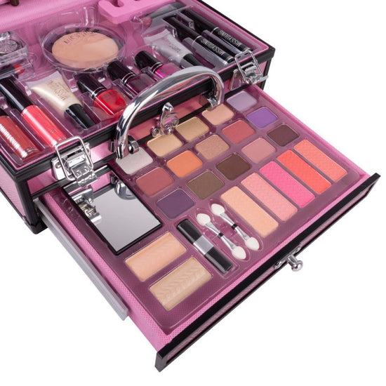 Girls Facial Cosmetics Sets Makeup Sets Nail Art Tools $189.99 Dana Fashion Color: Pink makeup Product information: Skin Type: General Efficacy: Concealer, Modification, Even skin tone Specifications: normal specifications Number of colors: eight colors a