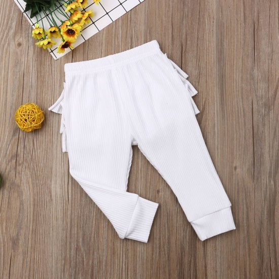 Girls' Lace Pants Outer Leggings $28.56 Dana Fashion Color: Beige Suit Height: 100cm Baby Clothing Product information: Pattern: solid color Color: beige, pink, white Suitable height: 70, 80, 90, 100, 110 Style: casual pants Fabric name: Cotton Element: C
