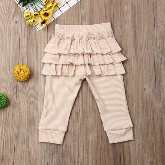 Girls' Lace Pants Outer Leggings $28.56 Dana Fashion Color: Beige Suit Height: 100cm Baby Clothing Product information: Pattern: solid color Color: beige, pink, white Suitable height: 70, 80, 90, 100, 110 Style: casual pants Fabric name: Cotton Element: C