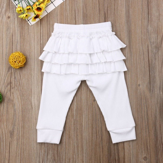Girls' Lace Pants Outer Leggings $28.56 Dana Fashion Color: White Suit Height: 100cm Baby Clothing Product information: Pattern: solid color Color: beige, pink, white Suitable height: 70, 80, 90, 100, 110 Style: casual pants Fabric name: Cotton Element: C
