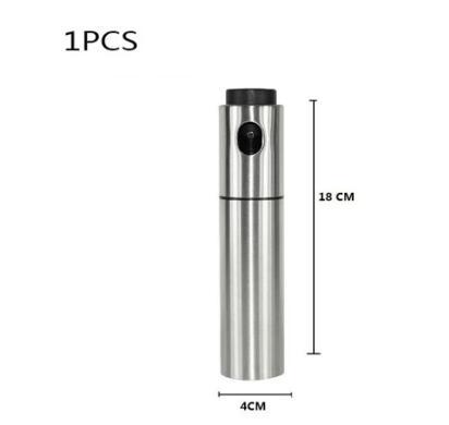 glass oil vinegar spray bottle $17.47 Dana Fashion format: Silver Dana's Kitchen [name] ABS + glass oil vinegar spray bottle [material] ABS + high white glass [Specification] Diameter 4cm Height 17.5cm Single capacity 100ml [Features] Fine workmanship, ex