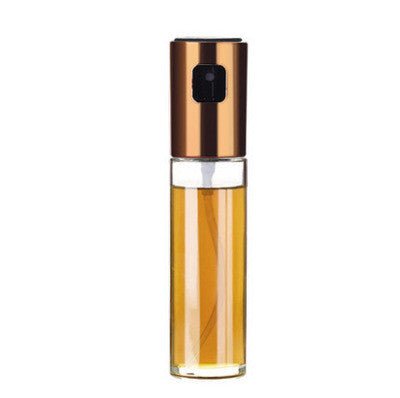glass oil vinegar spray bottle $18.44 Dana Fashion format: Rose Gold Dana's Kitchen [name] ABS + glass oil vinegar spray bottle [material] ABS + high white glass [Specification] Diameter 4cm Height 17.5cm Single capacity 100ml [Features] Fine workmanship,