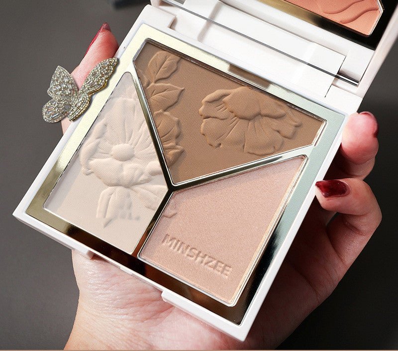 Glitter Matte Nose Shadow Blush New $19.50 Dana Fashion style: A makeup Product information Specifications: normal specifications Model: M6009 Light and Shadow Artist Repairing Disk Series: Youth Series Image: Young Girl Skin Type: General Shelf life: 3 y