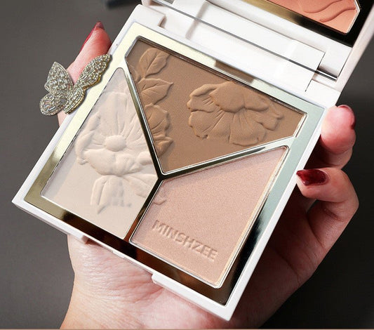 Glitter Matte Nose Shadow Blush New $19.50 Dana Fashion style: A makeup Product information Specifications: normal specifications Model: M6009 Light and Shadow Artist Repairing Disk Series: Youth Series Image: Young Girl Skin Type: General Shelf life: 3 y