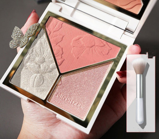 Glitter Matte Nose Shadow Blush New $19.50 Dana Fashion style: A makeup Product information Specifications: normal specifications Model: M6009 Light and Shadow Artist Repairing Disk Series: Youth Series Image: Young Girl Skin Type: General Shelf life: 3 y