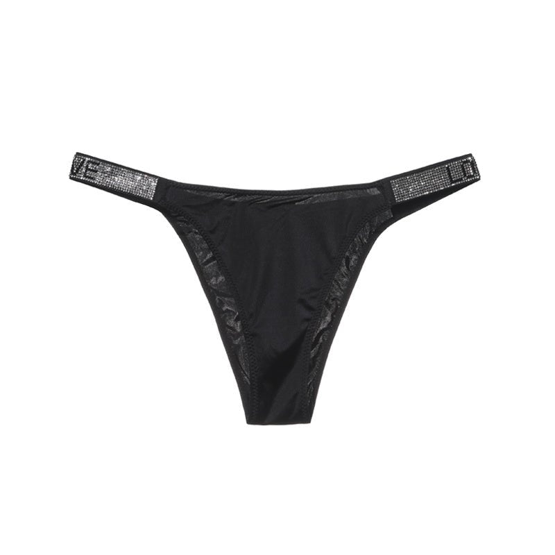 Glossy Thin Belt Hip-Lifting Sports Fitness Underwear Women $29.50 Dana Fashion Color: Black Size: L Women's clothing Specification: Function: Hip lift Material: Polyester fiber (polyester) Style: Sexy Waist type: High waist Clothing style details: Diamon