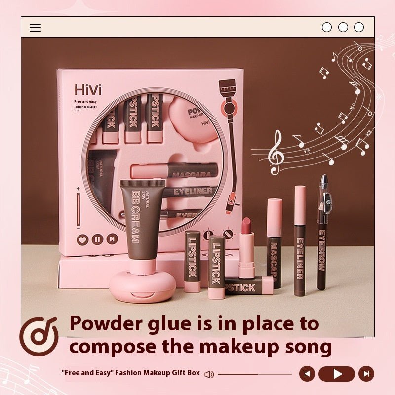 Glue Record Limited Lipstick Powder Beauty Gift Set $47.39 Dana Fashion Color Classification: Suit Gift Box makeup Product information: Color: Pink Applicable people: Ladies Specification: Standard specifications Applicable skin type: Universal Color clas