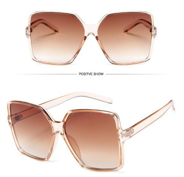 Goggles Women Sunglasses Personality And Elegance $27.75 Dana Fashion style: F Women's Accessories Product information: Style: personality, elegant, avant-garde and comfortable Applicable gender: female Style: A bright black double gray, B bright black fu