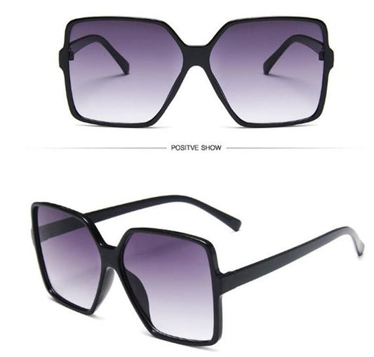 Goggles Women Sunglasses Personality And Elegance $27.75 Dana Fashion style: A Women's Accessories Product information: Style: personality, elegant, avant-garde and comfortable Applicable gender: female Style: A bright black double gray, B bright black fu