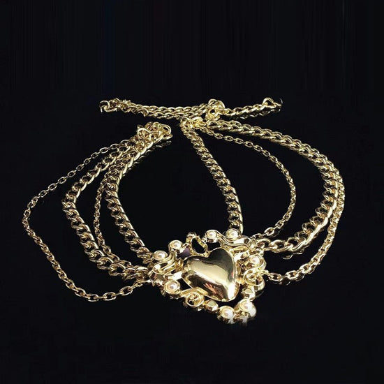 Gold Multi-layer Chain Love Waist Chain $19.00 Dana Fashion Color: Golden Waist Chain Women's Accessories Product information: Color: as main Image gold waist chain Material: Metal Popular elements: Tassel Style: Fashion Number of turns: single circle Pac